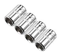 sourcing map 4pc 1/4po 10mm Cr-V 6 points douille