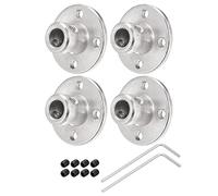 sourcing map 4pcs 6mm Coupleur Bride Couplage Connecteur Arbre Axe Raccords pour Bricolage RC Modèle Moteurs avec 8pcs Serrage Vis 2pcs M1.5 Hexagonale Clé