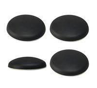 sourcing map 4pcs Butée de Porte Tampon de Porte Amortisseur Protection Porte Mur Arrêts de Portes en Caoutchouc Auto-adhésif Noir