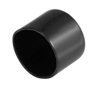sourcing map 4Pcs Caoutchouc Embouts 42mm ID Vinyle Rond Embout Couverture Protecteurs Filetage de Vis Noir