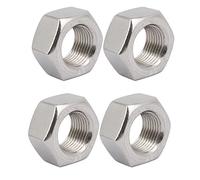 sourcing map 4pcs Écrou Hexagonal Filetage M18 x 1,5 UNF en Acier Inoxydable 304