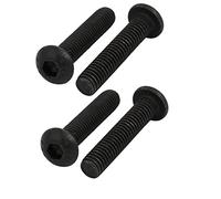 sourcing map 4pcs M6x30mm Vis Filetage à Gauche Vis Mandrin Perceuse Vis Blocage Boulon à tête à six pans Classe 10.9