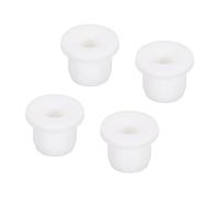 sourcing map 4Pcs Passe-Câble T-Forme Diamètre Installation 12mm, ID 7.5mm, Hauteur de 12mm Passe Fil Rondelle Caoutchouc Bouchons de Trous Flexibles pour Orifices de Câbles, Blanc