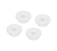 sourcing map 4Pcs Passe-Câble T-Forme Diamètre Installation 25mm, ID 15mm, Hauteur de 15mm Passe Fil Rondelle Caoutchouc Bouchons de Trous Flexibles pour Orifices de Câbles, Blanc