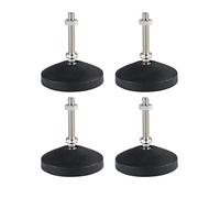 sourcing map 4pcs Pieds de Nivellement Meuble Réglable Pied Réglable Patin de meuble Jambe Pied de Table Chaise Base Protection Plancher M8x50x60mm TYPE B