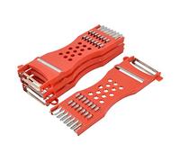 sourcing map 4pcs Râpe A Légume Cadre plastique Trancheuse Éplucheur Déchiqueteuse Rouge Ton Argent