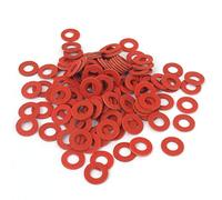 sourcing map 4x8x0.8mm joint fibre isolante rondelle plate Carte mère rouge 100pcs