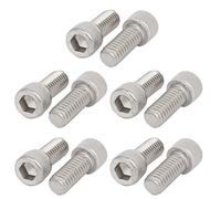 sourcing map 5/16-18x3/4" Fil acier inox 304 Full vis tête 10pcs
