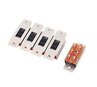 sourcing map 5 Pcs 2 Position 6 tige 2RT AC 3A/15A 125V/250V Mini Switch coulisse