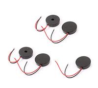 sourcing map 5 Pcs DC 2-28V 80dB Son électronique Noir 22 x 4.5mm | avertisseur sonore alarme