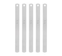 sourcing map 5 pcs Mn Acier Jauge d'épaisseur 0.1mm Épaisseur 150mm Longueur Métrique Remplissage Épaisseur Jauge Écart Outil De Mesure Lame Unique