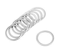 sourcing map 50 Pcs 16mm x 20mm x 0,8mm Rondelle Plate en Acier Inoxydable 304 pour Boulon à Vis