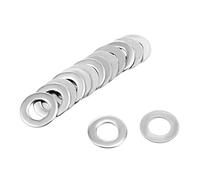 sourcing map 50 Pcs 4mm x 8mm x 0.9mm Rondelle Plate en Acier Inoxydable 304 pour Boulon à Vis