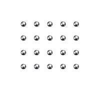 sourcing map 500Pcs 5mm Carbone Acier Roulement Billes Précision Poli