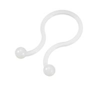 sourcing map 500pcs Câble verrouillage rotation attache nylon U sauf endroit 24mm Blanc Dia