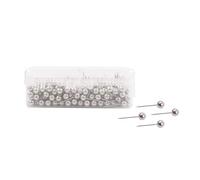 sourcing map 500Pcs Punaises épingles pour Carte 1/8" Poussez Broches Pointes Rond Tête Tableaux en Liège Image Suspension pour Maison Bureau Ton argent