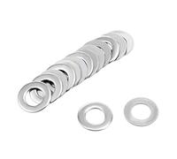 sourcing map 50Pcs 6mm x 12mm x 0.8mm Rondelle Plate en Acier Inoxydable 304 pour Boulon à Vis