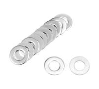 sourcing map 50Pcs 6mm x 12mm x 1mm Rondelle Plate en Acier Inoxydable 304 pour Boulon à Viss