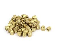 sourcing map 50pcs Écrou Borgnes M5 Laiton Hexagonal Dôme Clou Décoratif | pour Vis Boulons Laitonné