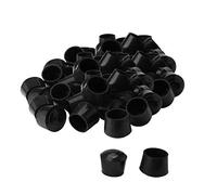 sourcing map 50pcs Embout Pied Chaise Bouchon Tampon Capuchon Protection Jambe Meuble Plancher en Caoutchouc 25mm Diamètre Intérieur