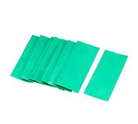 sourcing map 50pcs Gaine Thermorétractable Emballage Batterie 23mm Plat PVC Tube 53mm Longueur pour AA Batterie Vert