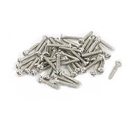 sourcing map 50Pcs M1,5 x 10mm en Acier Inoxydable Vis à Tête Ronde | vis autotaraudeuses