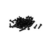 sourcing map 50pcs M2.5x12mm Vis six pans creux tête hexagonale Noir | Boulon tête de Bouton, Acier allié 10.9