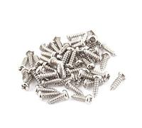 sourcing map 50Pcs M2.6x8mm Acier Inoxydable Tête Rond Cruciforme Vis Autotaraudeuses