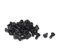 sourcing map 50pcs M4x10mm Vis six pans creux tête hexagonale Noir | Boulon tête de Bouton, Acier allié 10.9