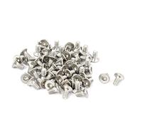 sourcing map 50pcs Vis à Tête Fraisée Plate Boulon M2 x 4mm 304 | à Six Pans Creux, Vis à Douille Hexagonale, Acier Inoxydable
