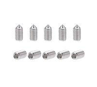 sourcing map 50pcs Vis Pointeau Conique pour Poignée de Porte Vis Sans Tête Hexagonale M3x6mm 304 Inox Acier