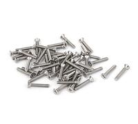 sourcing map 50pcs Vis Tête Fraisée Cruciforme Tête Plate Boulon M2 x 12mm en Acier Inoxydable