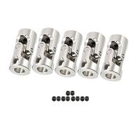 sourcing map 5pc 5mm à 5mm Coupleur Arbre U Joint Rotatif Universel Direction L23XD11