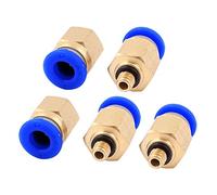 sourcing map 5pcs 5mm à 6mm OD pousser à dégagement rapide tube raccord pneumatique air