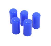 sourcing map 5pcs 8mm 5/16" Bouchon d'obturation en Silicone Tuyau d'aspiration Fin de Tube Bleu