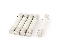 sourcing map 5pcs AC 500V 0.5A 6x30mm Coup Rapide Cylindrique Céramique Fusible à Tube, Fusibles à Fusion Rapide