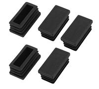 sourcing map 5pcs Bouchon Pied de Chasie Embout Capuchon Rectangle Jambe Patin Table Meuble Protection Tube Insert 20 mm x 40 mm