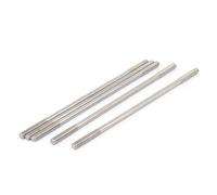 sourcing map 5Pcs Goujon Double Extrémité Fileté Vis Boulon M5 x 150mm | 304 Inox Acier
