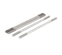 sourcing map 5Pcs Goujon Double Extrémité Fileté Vis Boulon M6 x 160mm | 304 Inox Acier