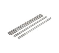 sourcing map 5Pcs Goujon Double Extrémité Fileté Vis Boulon M6 x 170mm | 304 Inox Acier