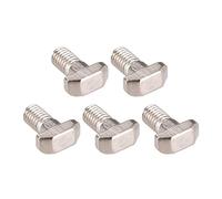 sourcing map 5pcs goujon vis coulissante acier carbone Filetage M8 20mm vis Série 40