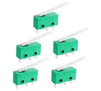 sourcing map 5Pcs KW4-3Z-3 5AAC125/250V Micro Interrupteur SPDT NO NC 3 borne Longue charnière