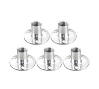sourcing map 5pcs M12x40x2.5mm Écrou de Bride Trou T Écrou Carbone Acier | Meuble Insert Femelle Filetage