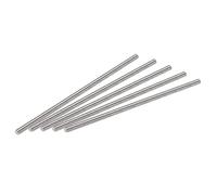 sourcing map 5Pcs M3 x 80mm Tige Filetée Entièrement 304 Inox Acier Droite Fil À La Main M3-0,5 Fil Pas