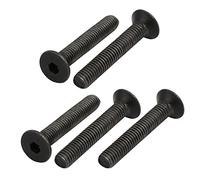 sourcing map 5pcs M5x30mm Vis à Filetage Gauche Tête Fraisée Six Pans Creux Boulon Fixation DIN7991