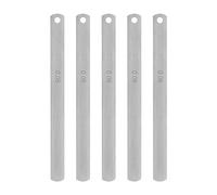 sourcing map 5pcs Mn Acier Pasteur Jauge 0.05mm Épaisseur 150mm Longueur Métrique Remplissage Épaisseur Jauge Écart Mesure Outil Simple Lame