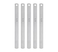 sourcing map 5pcs Mn Acier Pasteur Jauge 0.7mm Épaisseur 150mm Longueur Métrique Remplissage Épaisseur Jauge Écart Mesure Outil Simple Lame