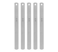 sourcing map 5pcs Mn Acier Pasteur Jauge 0.8mm Épaisseur 150mm Longueur Métrique Remplissage Épaisseur Jauge Écart Mesure Outil Simple Lame