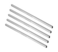 sourcing map 5Pcs Outil de Tournage HSS Foret 6mmx6mmx200mm Outil de Tour Fraise Carré Broyeur Ébauche
