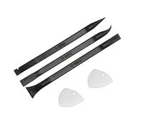 sourcing map 5pcs Ouverture Pry Réparation Outils Trousse Carbone Fibre | Mini Pry Tige Plat Tige Ensemble pour Écran Colle Déménagement, Inox Acier